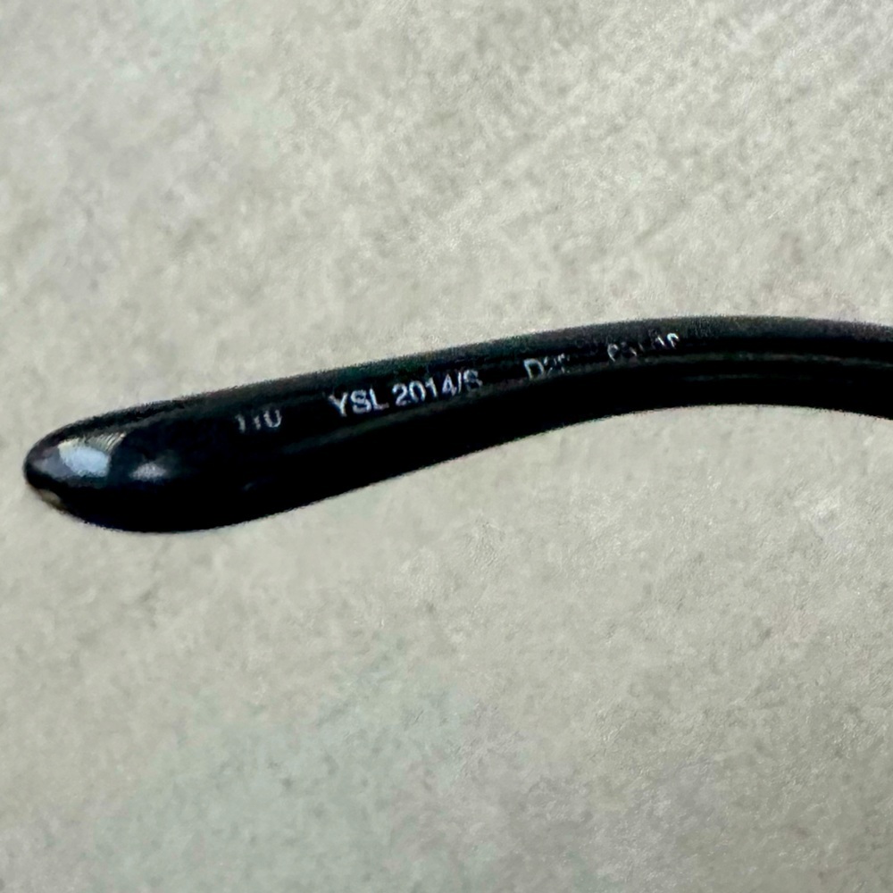 Yves Saint Laurent Black Sunglasses w/ Case - Picture 9 of 12